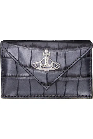Vivienne Westwood Gunmetal Envelope Billfold Wallet