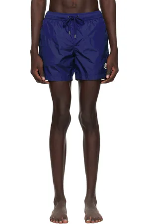 Moncler Blue Drawstring Swim Shorts
