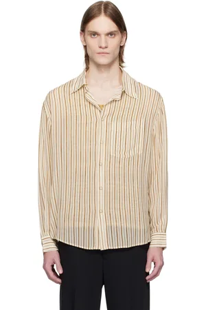 CMMN SWDN Beige Kai Sheer Shirt