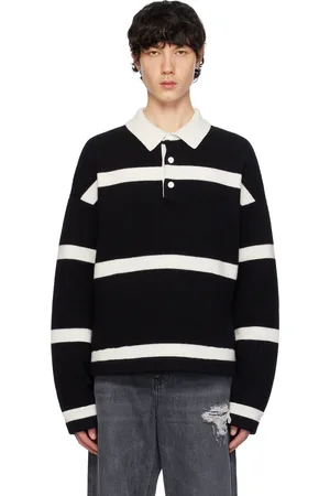 J.W.Anderson Black Structured Polo