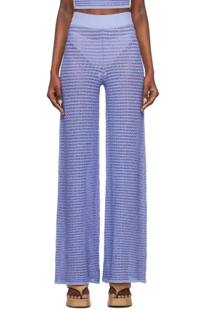 REMAIN Birger Christensen Purple Striped Lounge Pants