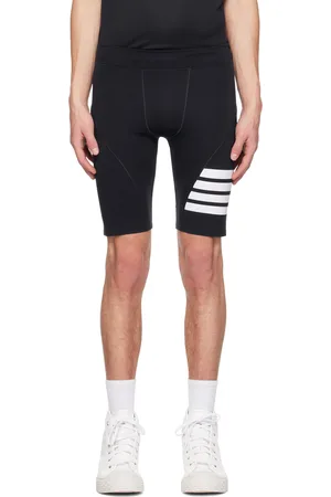 Thom Browne Navy 4-Bar Compression Shorts