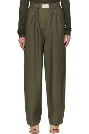 Silk Laundry Green Cotton Silk Paper Bag Lounge Pants