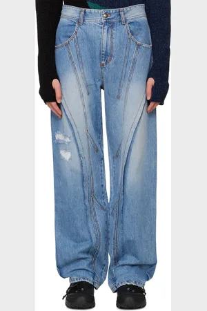 Andersson Bell Blue Panel Carpenter Wide-Leg Jeans