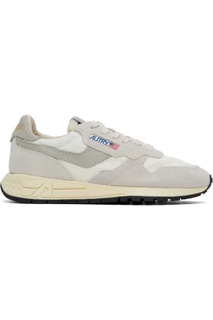 Autry Gray & White Reelwind Low Sneakers