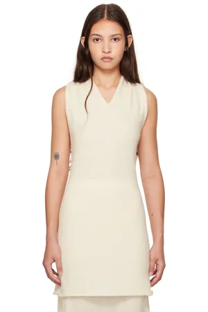 Lauren Manoogian Off-White Wrap Halter Top