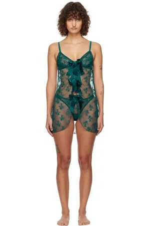 FLEUR DU MAL Blue Untie Me Nightgown
