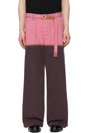 SACAI Purple & Pink Garment Dye Pants