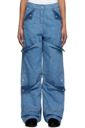 Kenzo Blue Paris Multipocket Cargo Jeans