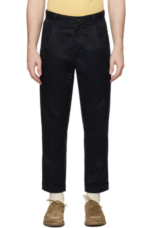 Beams Navy 1 Pleat 80/3 Trousers