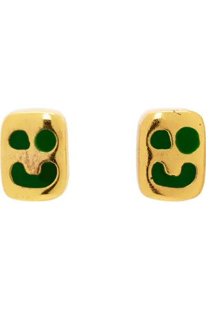 Maple Gold Smiley Earrings