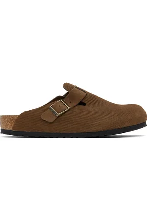 Birkenstock Brown Regular Boston Slip-On Loafers