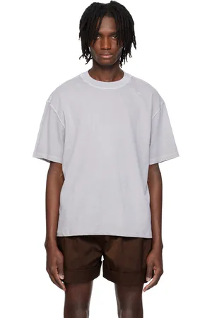 Recto Gray Vintage Washed Cotton T-shirt