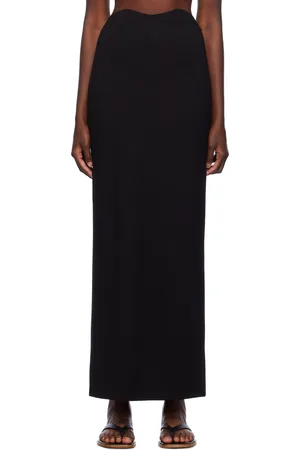 Staud Black Petunia Maxi Skirt