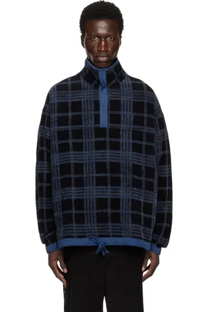 Story Blue & Black Polite Pullover Sweatshirt