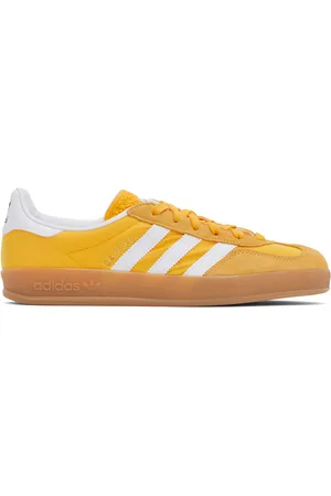 adidas Yellow & White Gazelle Indoor Sneakers
