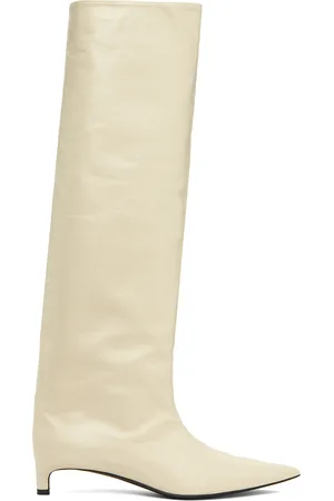 Jil Sander Beige Calfskin Boots