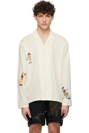HARAGO Kantha Embroidered Shirt