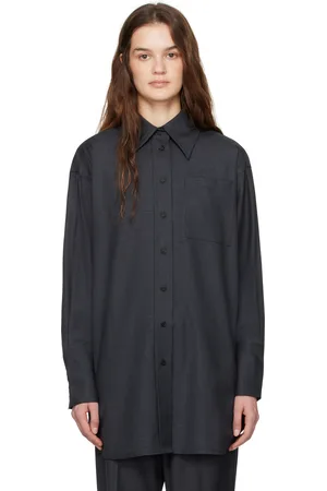 CO Gray Melange Button Down Shirt