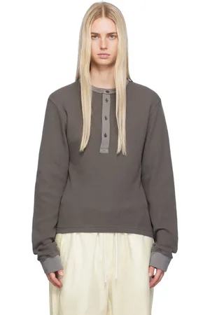 Acne Studios Gray Fitted Henley