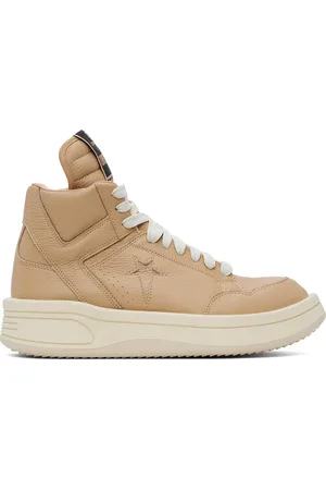 Rick Owens Tan Converse Edition TURBOWPN Mid Sneakers