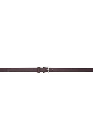 The Frankie Shop Burgundy Jessie Leather Belt