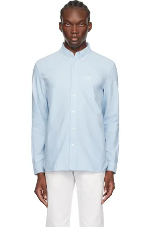 Fred Perry Blue Button Shirt