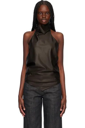Gia Studios Brown Yem Blouse
