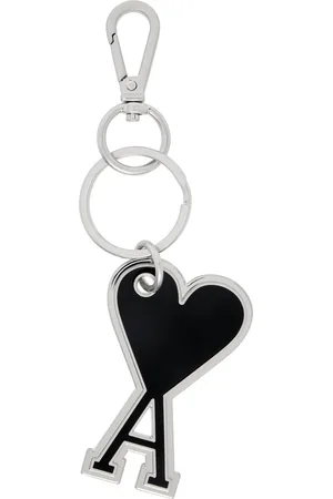 Ami Silver & Black Ami de Coeur Keychain