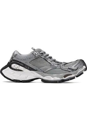 Balenciaga Gray & Silver Stapler Sneakers