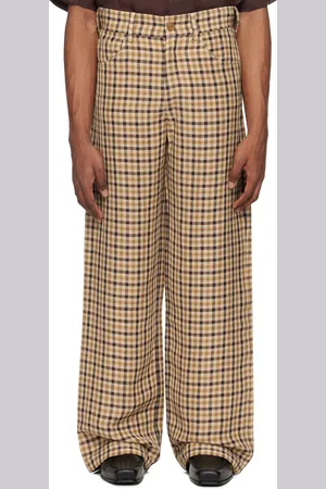Séfr Beige & Brown Jiro Trousers