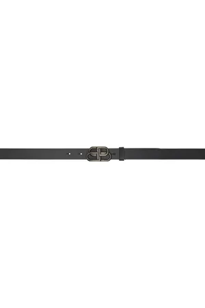 Balenciaga Black BB Thin Belt