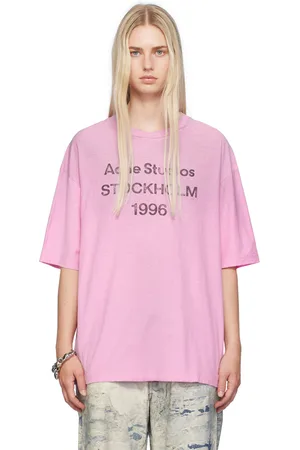 Acne Studios Pink Relaxed-Fit Long Sleeve T-Shirt
