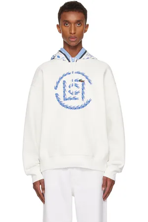 Lacoste White Clot Edition Logo Hoodie