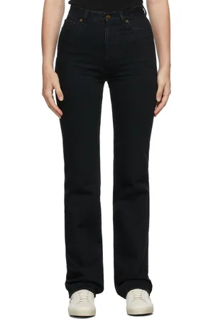 Saint Laurent Black 90s High-Rise Bootcut Jeans