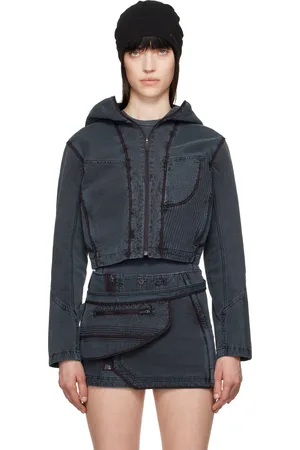 Hyein Seo Gray Dyed Crop Jacket