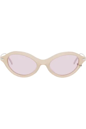 Justine Clenquet SSENSE Exclusive Beige Neve Sunglasses