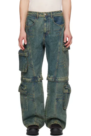 Andersson Bell Blue Coated Wide-Leg Jeans