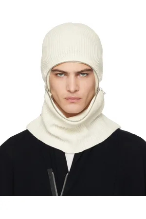 JULIUS Off-White Zip Balaclava