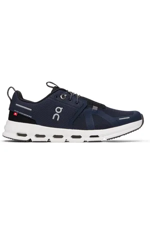 On Running Big Kids Navy & Black Cloud Sky Sneakers