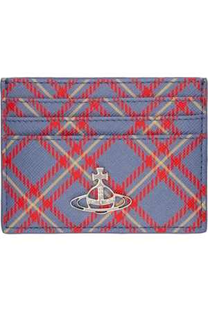 Vivienne Westwood Blue & Orange Flat Card Holder