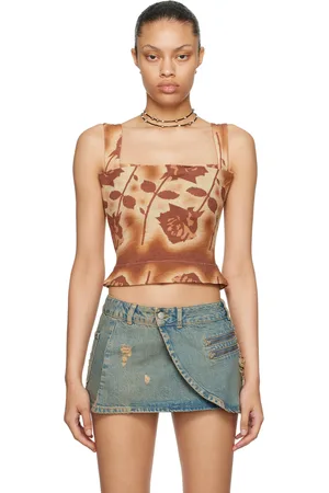 Miaou Orange Imogene Tank Top