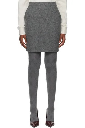 DUNST Gray H-Line Midi Skirt