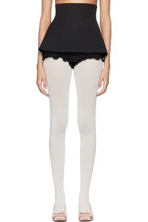 Shushu/Tong SSENSE Exclusive Black Mini Culotte Shorts