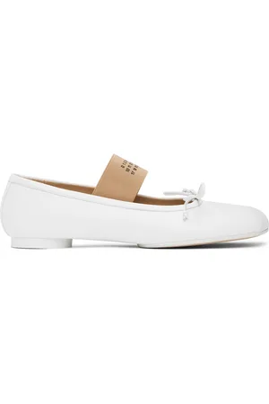 Maison Margiela White Anatomic Ballerina Flats