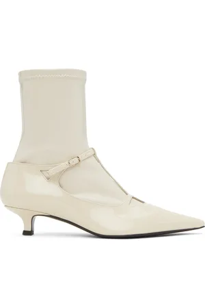 The Row Off-White Cyd Patent Leather Boots