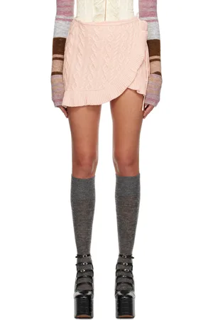 DANIELLE GUIZIO Pink Gemma Miniskirt