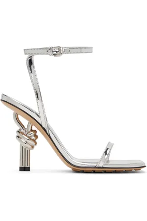 Bottega Veneta Silver Knot Sandals