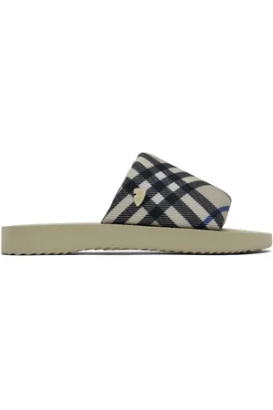Burberry Beige Check Trek Sandals