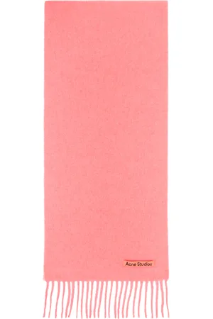 Acne Studios Pink Fringed Scarf
